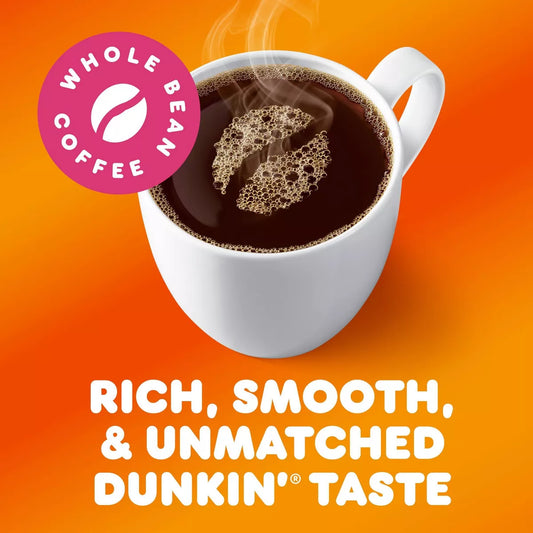 Dunkin Original Blend Whole Bean Coffee, 18-Ounces