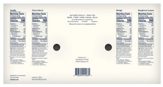 Chobani Protein Greek Yogurt, 6.7 oz, 16-count