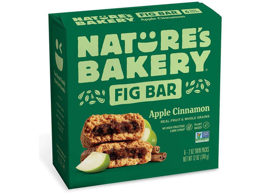 Nature's Bakery Apple Cinnamon Real Fruit, Whole Grain Fig Bar - 12 ct. (24 oz.)