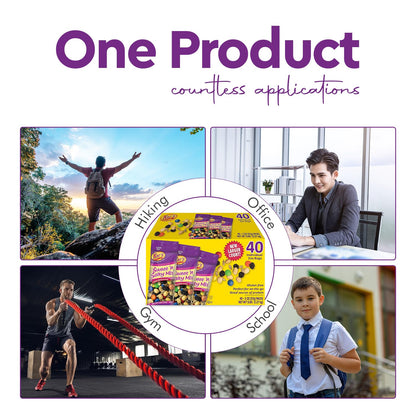 Kar’s Sweet and Salty Trail Mix – 40-Pack Trail Mix Individual Packs 2oz – Gluten-Free Trail Mix Bulk – Rich Source of Protein – Sweet and Salty Snacks with Mixed Nuts and Chocolate Candies