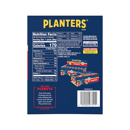 Planters Salted Peanuts (48 1-ounce packs)