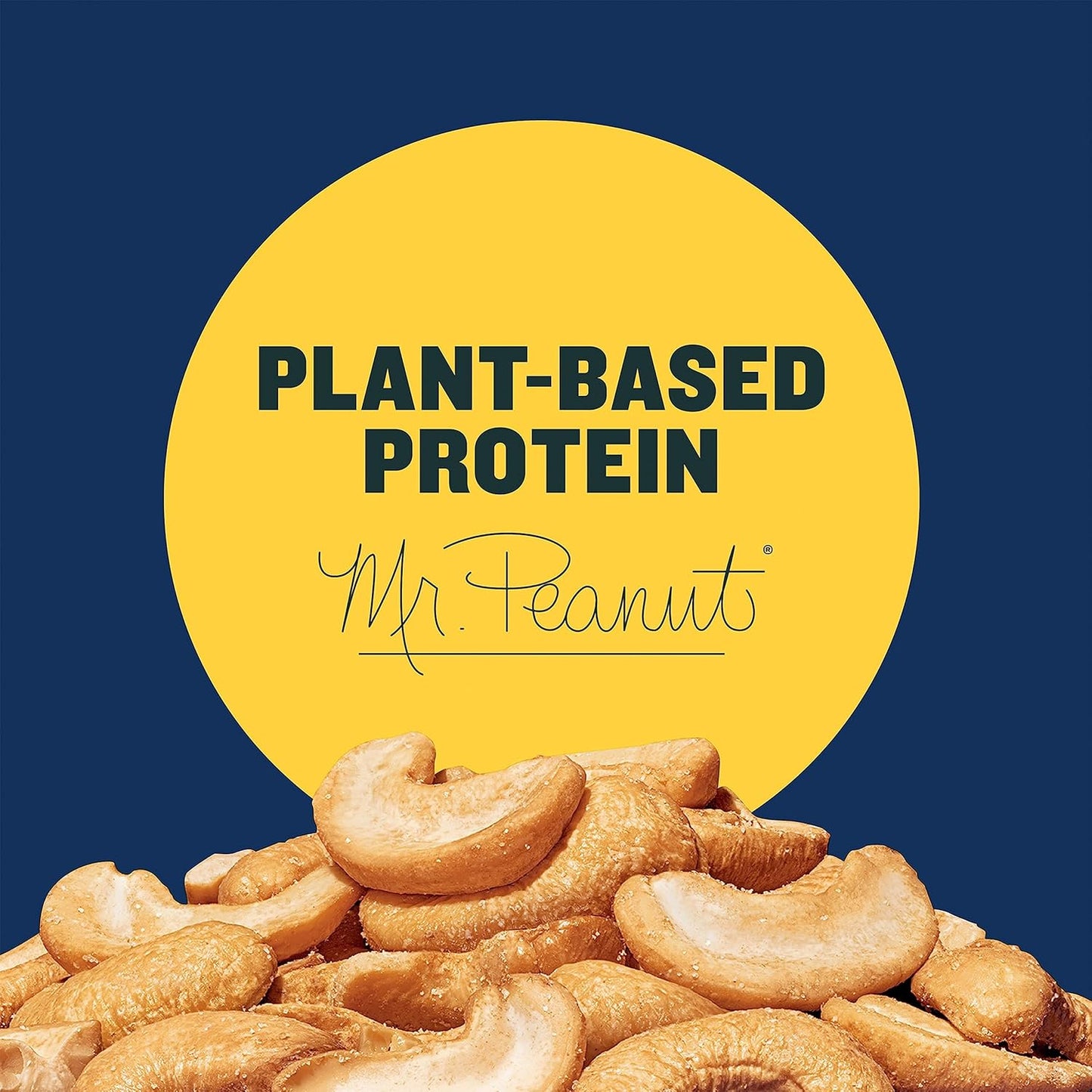 PLANTERS Cashews Salted, Plant-Based Protein, Individually Packed Snacks, Quick Snack for Adults, After School Snack, Roasted Cashew, Flavored with Sea Salt, Kosher, 1.5oz Bags (18 Pack)