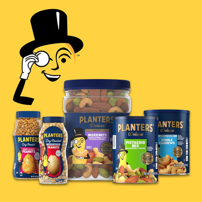 PLANTERS Cashews Salted, Plant-Based Protein, Individually Packed Snacks, Quick Snack for Adults, After School Snack, Roasted Cashew, Flavored with Sea Salt, Kosher, 1.5oz Bags (18 Pack)