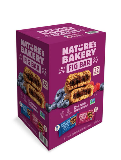 Nature’s Bakery Fig Bars Variety pack 2oz , 32 ct.