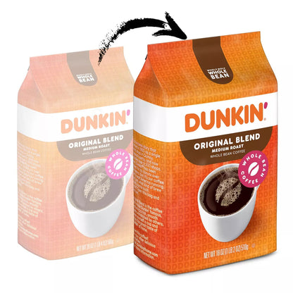 Dunkin Original Blend Whole Bean Coffee, 18-Ounces