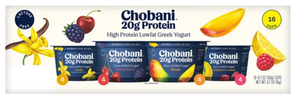 Chobani Protein Greek Yogurt, 6.7 oz, 16-count
